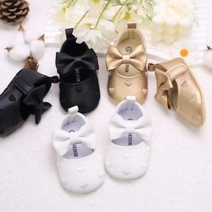 Baby Girl Embroidered First Walker Shoes Non-Slip Breathable Toddler Shoes - Picture 1 of 7