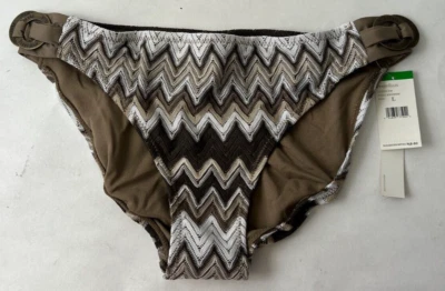PERRY ELLIS Women's Swimwear Bottom Bikini Separates Brown Size L Retail $48 NWT - Image 1 of 3