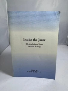 Inside the Juror: The Psychology of Juror Decisio- paperback, 0521477557, Hastie - Picture 1 of 2