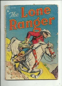 LONE RANGER#4 1948 DELL GOLDEN AGE RADIO/ MOVIE/ TV WESTERN TONTO - Picture 1 of 2