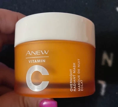 雅芳新维生素 C 隔夜亮泽面膜滋养保湿 1.7 液量盎司韩国 — 第 1/4 张图片