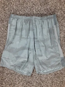 Mens Large Nike 7 Phenom 2 in 1 Boxer Lined Gray Camo Running Shorts - Picture 1 of 8