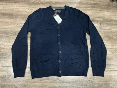 RAG & BONE Mens XL Navy Shawl Collar Cardigan Sweater 100% Cashmere (B33) - Image 1 of 4
