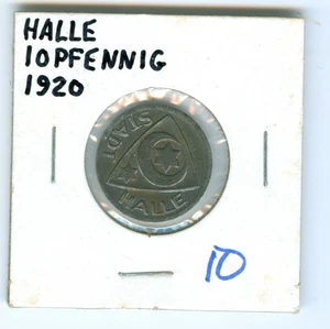 HALLE 1920 ZEHN PFENNIG - Bild 1 von 3