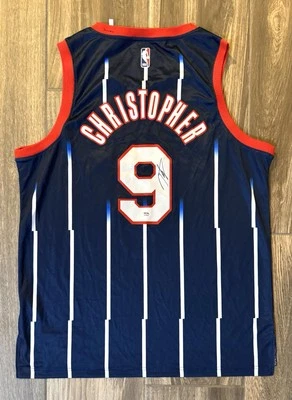 Joshua Christopher Signed Houston Rockets Jersey Miami Heat NBA Josh PSA Proof - Image 1 of 4