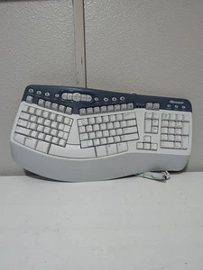 Microsoft Natural Multimedia Keyboard Ergonomic Comfort 1.0A Model RT9470 Wired - Picture 1 of 7