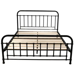 NEW Urban Styling Metallica Double Size Bed Metal Frame Black - Picture 1 of 5