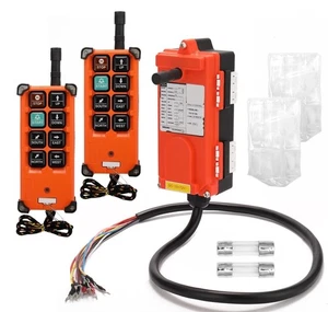 Control Remoto Grúa Inalámbrico, 2X Transmisor de 8 Botones + 1x Receptor, 12V-72V... - Imagen 1 de 6