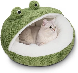 CWV Cute Cat Beds Kitten Beds, Soft Small Dog Beds, Washable Pet Beds for Puppy  - Picture 1 of 13