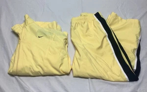 Vintage Nike Women’s Tracksuit Size XL Yellow Jacket Pants - Picture 1 of 10