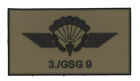 Naszywka odznaka Policja Federalna GSG9 3.gr. Skoczek spadochronowy gumowany guma PVC