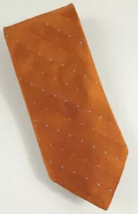 Cravatta collo Nautica - Arancione con pois Lunghezza Classica 57"-60. - Foto 1 di 5
