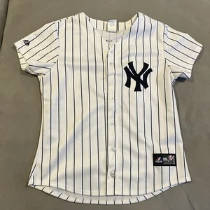 Vintage- Majestic- New York Yankees- Carlos Beltran- Pin Stripe Jersey- Youth M - Picture 1 of 4