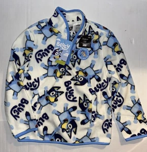 New Bluey Youth 1/4 Zip Fleece Pullover Size XS - Picture 1 of 3
