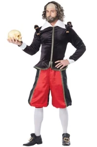 William Shakespeare Adult Men Costume Size Medium - Picture 1 of 1