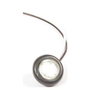 Fortpro 3/4" White Round Clearance/Marker Flat Led Light with 1 LED and Clear Le - Bild 1 von 1