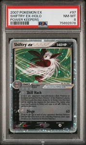 Pokémon PSA 8 Casi nuevo-Mt Shiftry ex 97 EX Power Keepers Holofoil 2007 triple remolino - Imagen 1 de 2