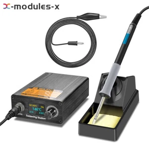 Electronic Soldering Station Iron W/ LCD Display Welding Iron Quick Heating 70W - Picture 1 of 19