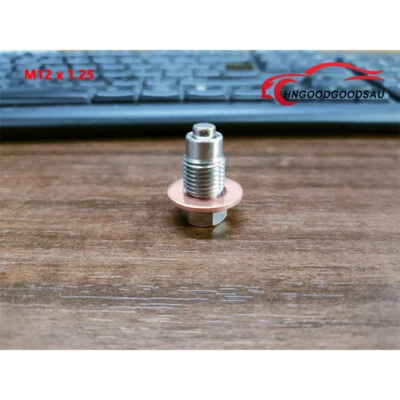 M12 x 1.25 Magnetic Oil Drain Plug with Washer for Toyota Lexus Nissan Infiniti - image 1 of 4