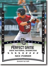 (12) NICK POIRIER 2014 Leaf *PERFECT GAME*  Baseball Rookie RC LOT