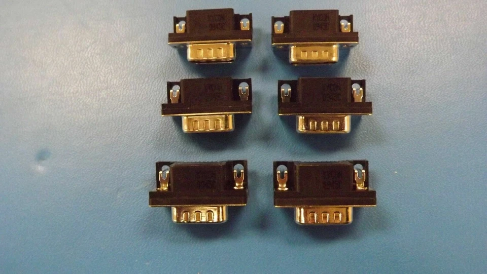 (6PCS) K22X-E9P-N KYCON D-SUB CONNECTOR, 9 POS - Image 1 of 1
