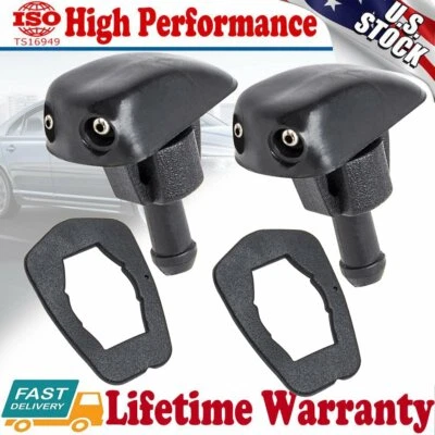 Universal Adjustable DUAL Hole Windshield Washer Nozzle Wiper Water Spray Jet - Image 1 of 4