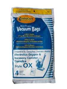 12 OX Bags Electrolux Sanitaire S Oxygen Ultra Harmony Eureka BB Bags, Ultra ... - Picture 1 of 2