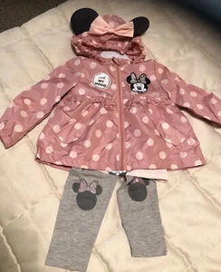 Disney Junior Minnie 3 Pieces rain coat 2 T - Picture 1 of 3