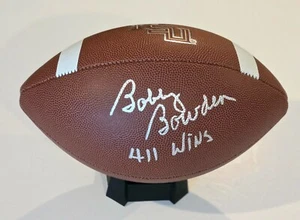 Bobby Bowden Signed Auto FSU Florida State Nike Football w/411 Wins JSA Proof - Picture 1 of 2