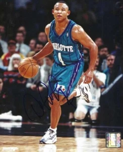 Autographed David Wesley 8x10 Charlotte Hornets Photo  w/COA  - Picture 1 of 1
