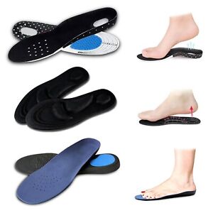 Shoe Insoles Memory Foam Orthotic Arch Support Pads Flat Feet for Men & Women