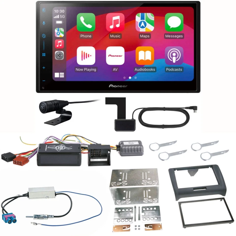 Pioneer SPH-DA77DAB CarPlay Android Auto Digitaltadio Einbauset für Audi TT 8J - Bild 1 von 1