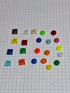Lego 1x1 flach transparent 4073 3024 85861 Teilenummer Menge und Farbe Wählen - Bild 1 von 34