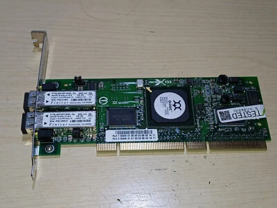 QLOGIC QLA2342 DUAL PORT 2GBPS 133MHZ FIBRE CHANNEL HBA PCI-X CONTROLLER DELL - Image 1 of 4