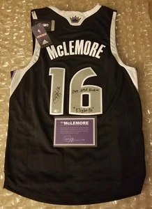 Ben McLemore Signed Adidas Kings Swingman Jersey Insc. McLemore COA - Picture 1 of 12