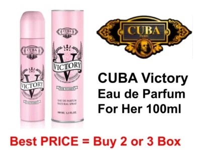 CUBA PARIS CUBA Femme VICTORY 100ml EDP Eau de Parfum for Her Frau