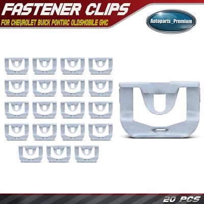 Retenedor de clip de moldura de revelación de ventana de metal de 20 piezas para Chevy Buick Pontiac Foto 1 de 4