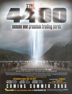 THE 4400 SEASON 1 2006 INKWORKS PROMO PROMOTIONAL SELL SALE SHEET