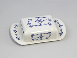 9986209 Porcelain Butter Dish Straw Flowers Lindner Bavaria 21x12x6cm - Picture 1 of 3