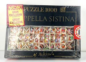 NEW SEALED Jigsaw Puzzle - Educa 1000 Piece Sistine Chapel - Michelangelo - Picture 1 of 3