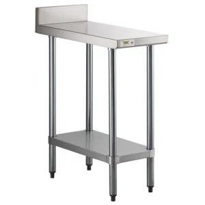30 Zoll B x 15 Zoll Edelstahl Geräte Fülltisch mit Backsplash & Unterblend - Bild 1 von 11