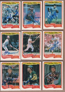 1985 Fleer Limited Edition 13 auto card lot SANDBERG BOGGS GOOSE HOF KEITH - Picture 1 of 15