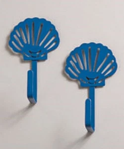 2-Pc Seashell Swag Window Wall Hook Hanger Nautical Coastal Beach Decor - Picture 1 of 1