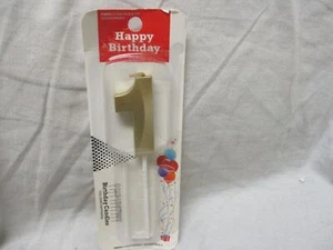 Birthday Candles,Gold Number 1 Cake Topper for Birthday Decorations Party - Picture 1 of 2