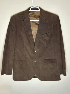 Dockers Corduroy Sports Coat Men’s 42L Brown Button Blazer Business Suit Jacket - Picture 1 of 8