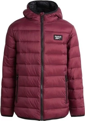 Reebok Boys’ Jacket – Lightweight Quilted Puffer Coat RED - Image 1 of 4