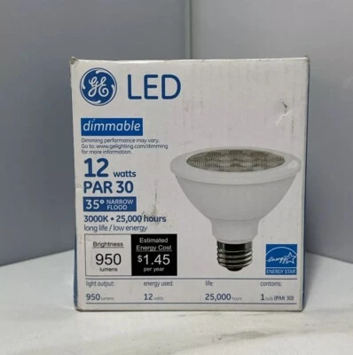 GE LED 12W PAR30 NARROW FLOOD  - Image 1 of 3