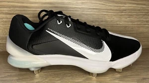 NIKE FORCE ZOOM TROUT 7 PRO METAL BASEBALL CLEATS DC9905-004 BLACK WHITE SZ 15 - Picture 1 of 7