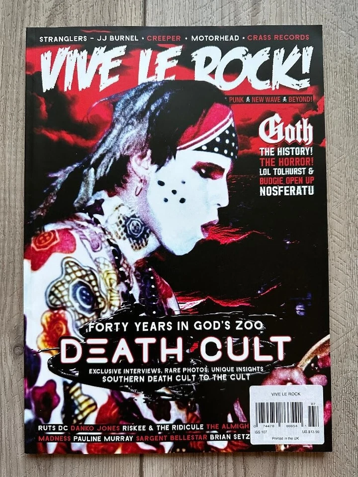 2023 UK VIVE LE ROCK Magazine Issue 107 DEATH CULT Stranglers MOTORHEAD Creeper - Image 1 of 1