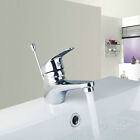 Chrome Finished Bathroom Basin Sink Mixer Tap Single Handle Deck Mounted Faucet